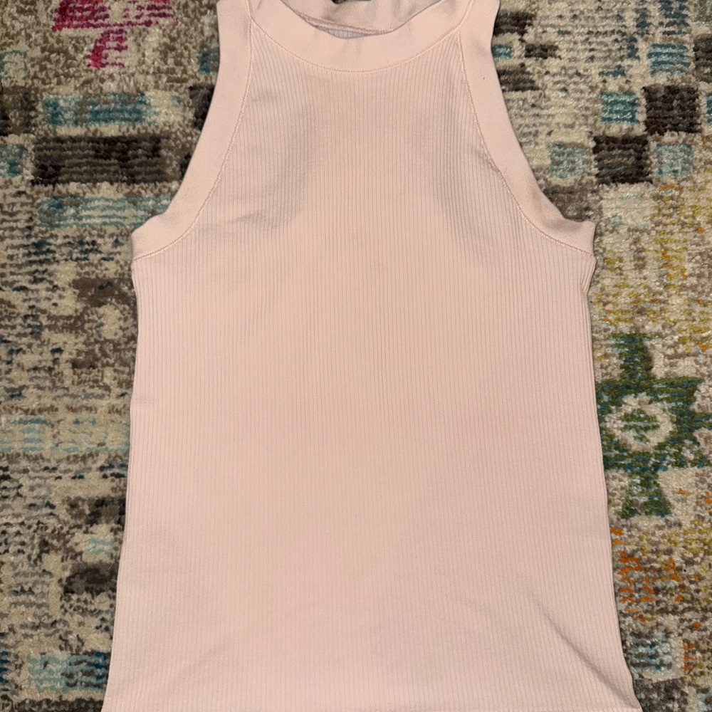 Women's Sleeveless Ribbed Top - Pink